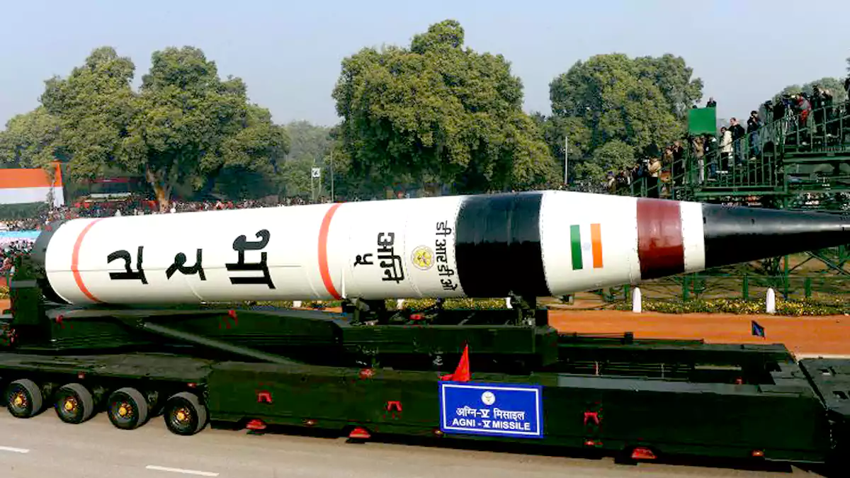 India's Agni-5 Missile on display