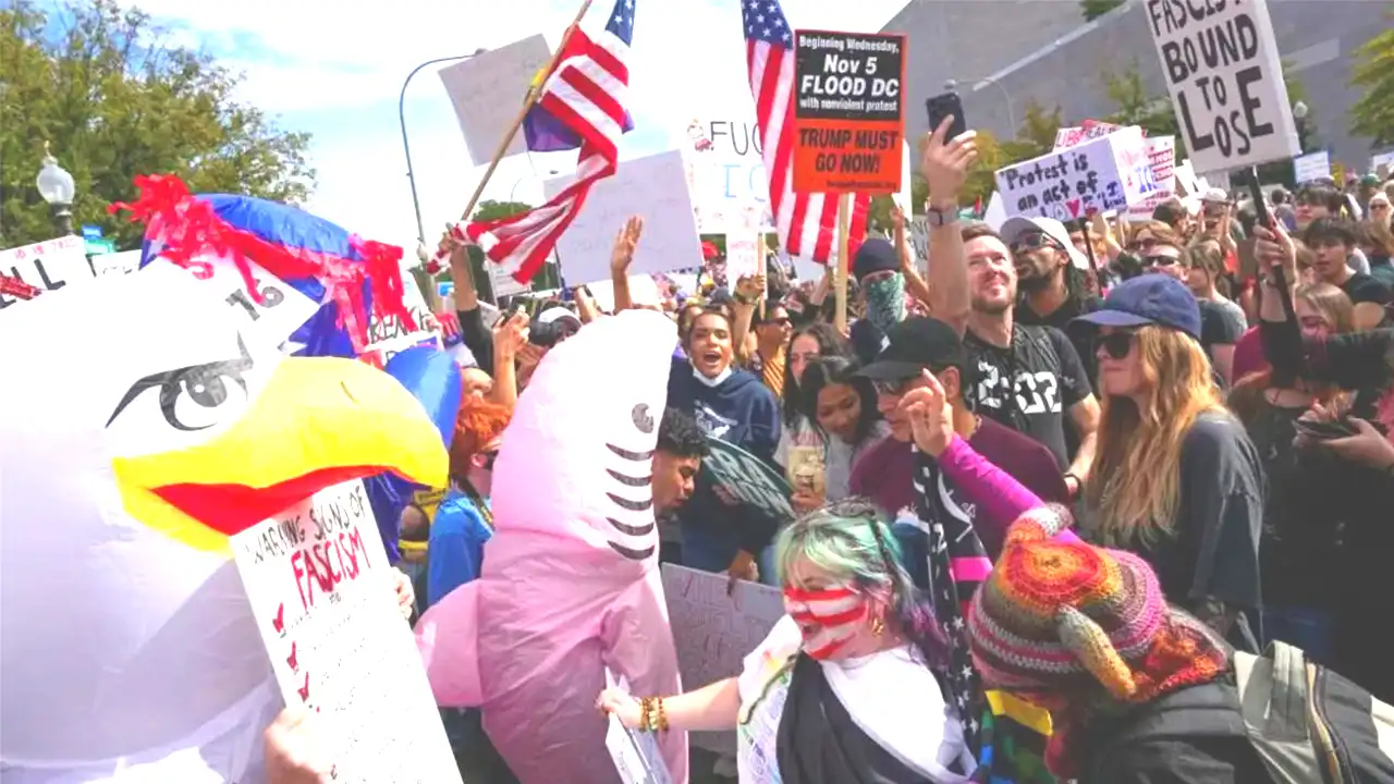 Millions Protest Across U.S. Under “No Kings” Slogan