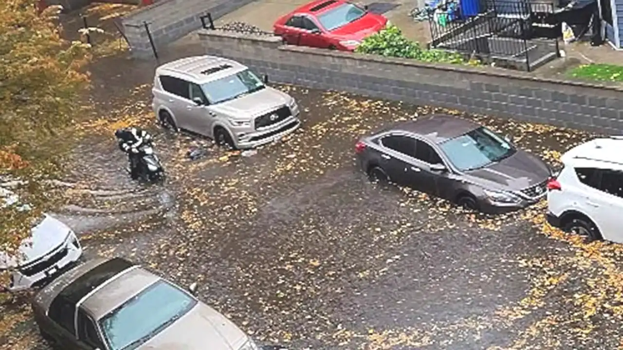 Powerful storms are pounding the Northeast tonight